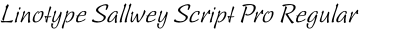 Linotype Sallwey Script Pro Regular